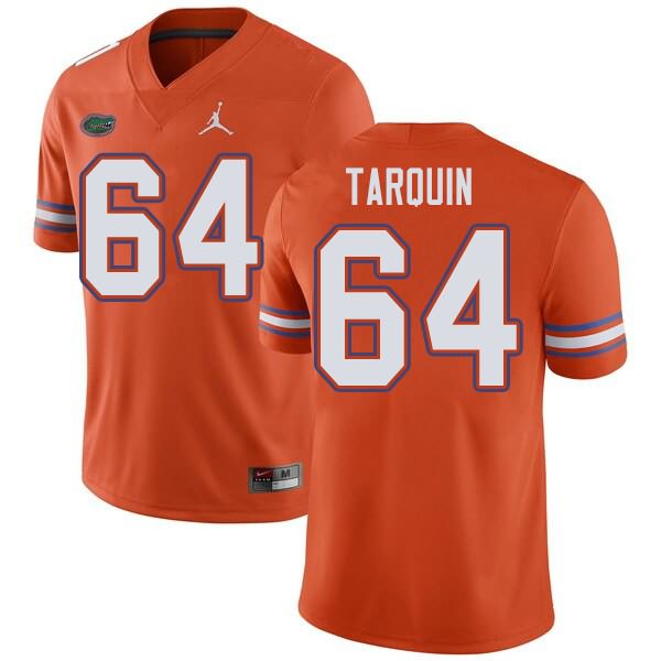 Men's NCAA Florida Gators Michael Tarquin #64 Stitched Authentic Jordan Brand Orange College Football Jersey JHN0365IX